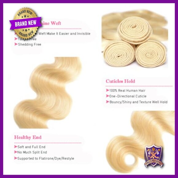 16 Inch Body Wave Human Hair Extensions Bundle 100% Brazilian Virgin Hair